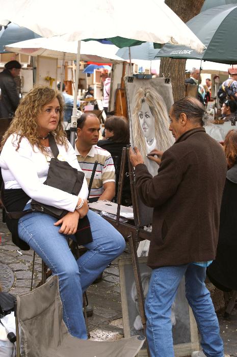 Festők tere a Montmartre-n