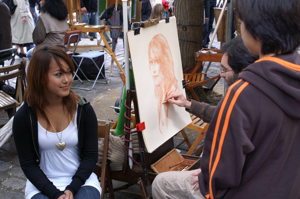 Festők tere a Montmartre-n