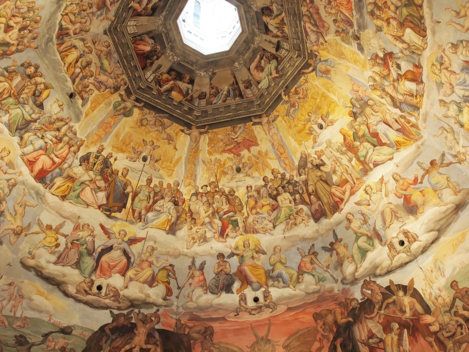 Vasari: Utolsó ítélet a Brunelleschi kupolán