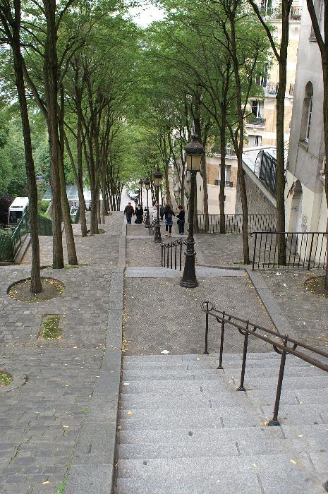 Lépcsők a Sacre Coeur-höz