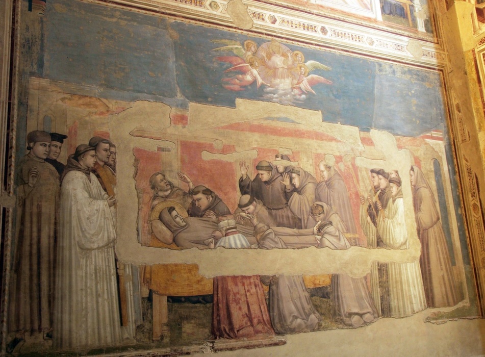 Giotto freskó a Santa Croce-ban - Szent Ferenc