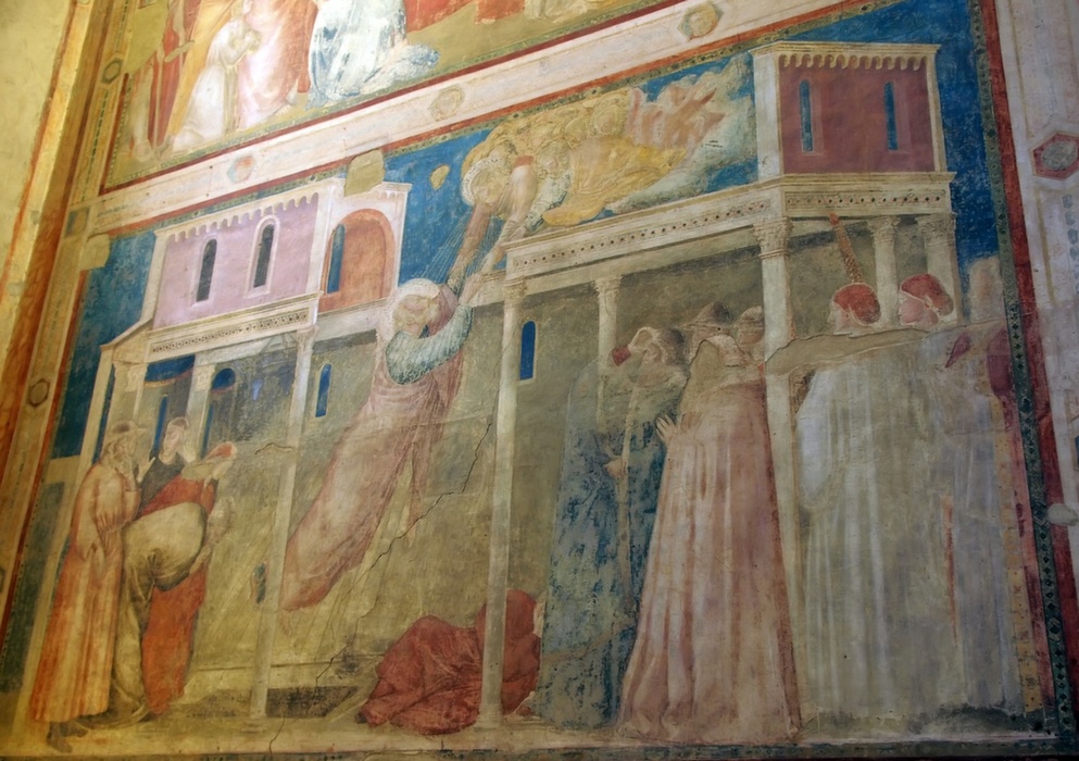 Giotto freskók a Santa Croce-ban