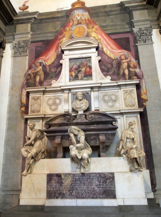 Michelangelo sírja a Santa Croce-ban