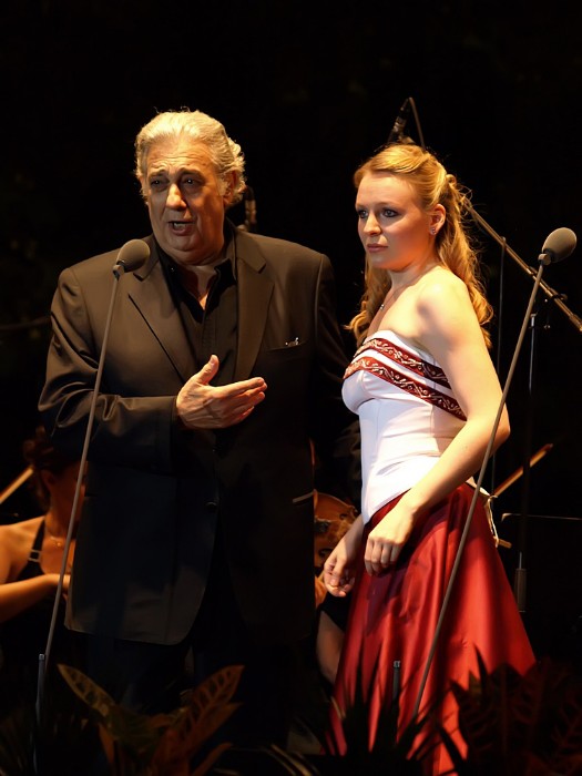 Plácido Domingo és Julia Novikova