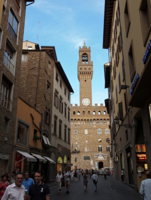 A Palazzo Vecchio felé