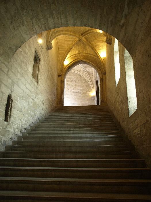 A pápai palota lépcsői