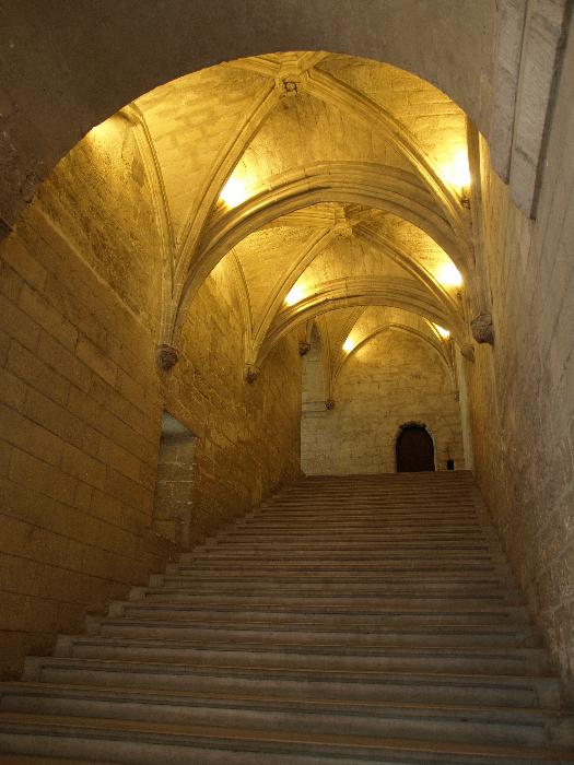 A pápai palota lépcsői